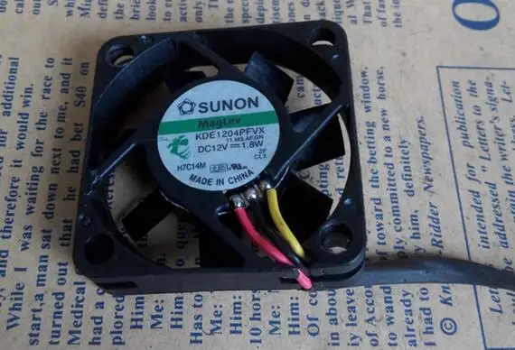SUNON/для сборки 4010 вентилятора 12 в 1 8 Вт 40*40*10 KDE1204PFVX переключатель с 3 линиями|4010 fan|fan