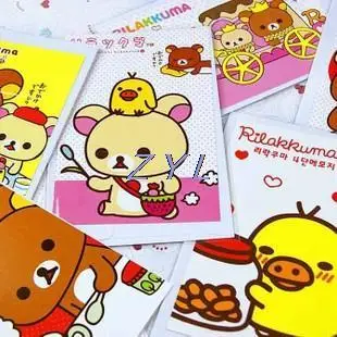 2015 New Special Offer No Torre Eiffel Greeting Cards C171 Korea Stationery Cartoon Easily Bear Postcard 1set=9pcs |
