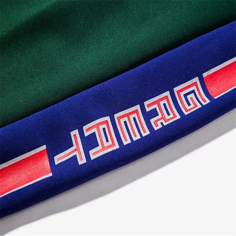 high quality 2018 Fashion Spliced pants Elastic Waist Cotton joggers Pants Men hip hop Casual sweatpants Side Plaid Pant EM153 | Мужская