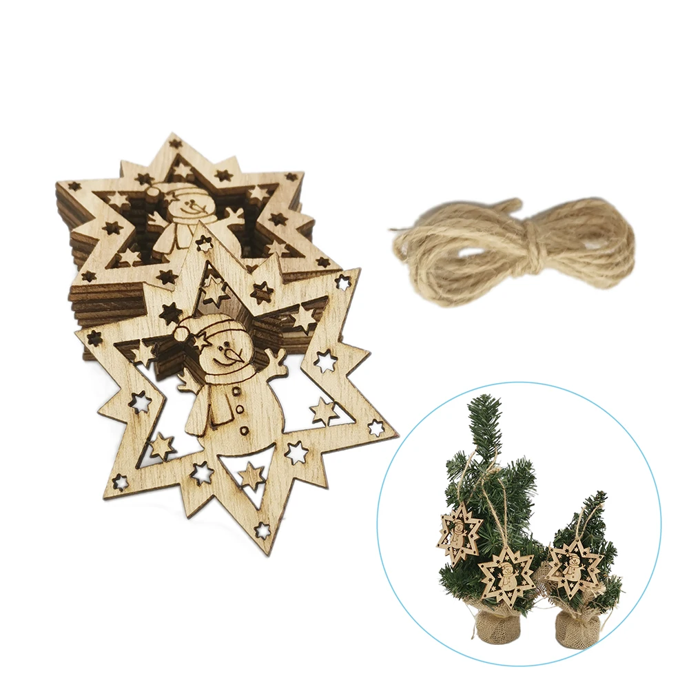 10 шт. незаконченные деревянные двери со звездами с вырезами в форме звезд дерево