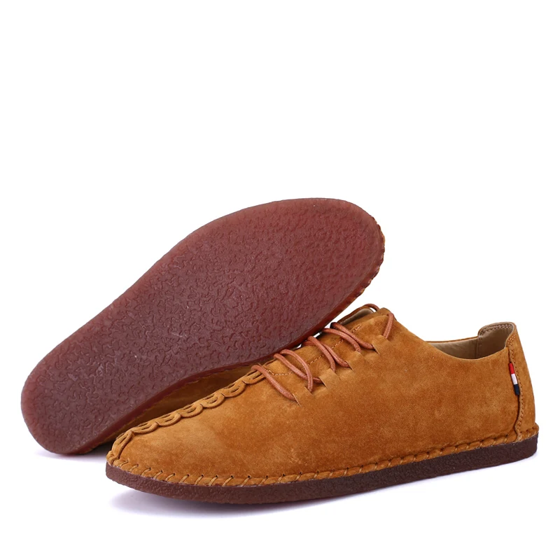 

New Arrival Pig Suede Casual Leather Shoes Comfortable Handmade Male Footwear Zapatos De Hombre Soft Moccasins Men Walking Shoes