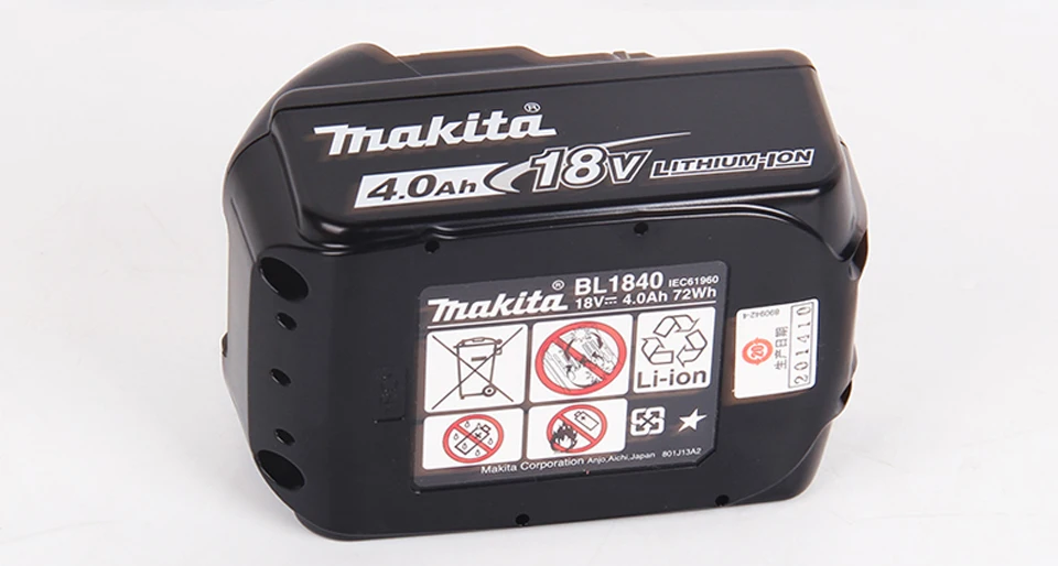 Япония Makita 18 В литиевая батарея BL1830 зарядка электроинструмент батарея BL1840B литиевая батарея заряженный дисплей BL1840