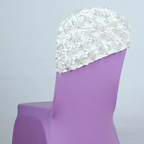 Эластичное покрытие свадебное украшение для стульев Роза стул пояса цветок