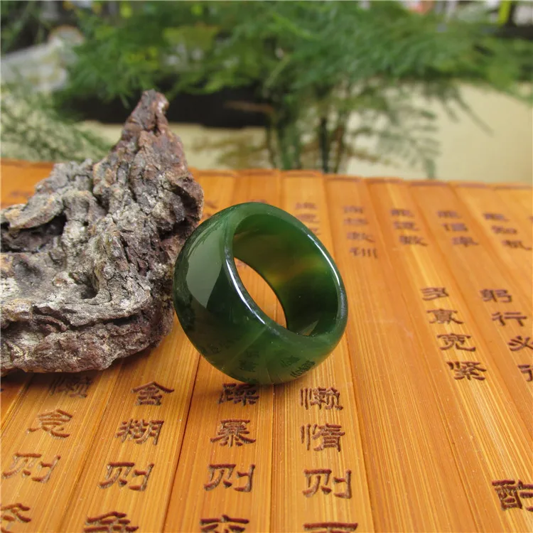 Природный имперский зеленый кольцо из сардоникса ширина мужских и женских