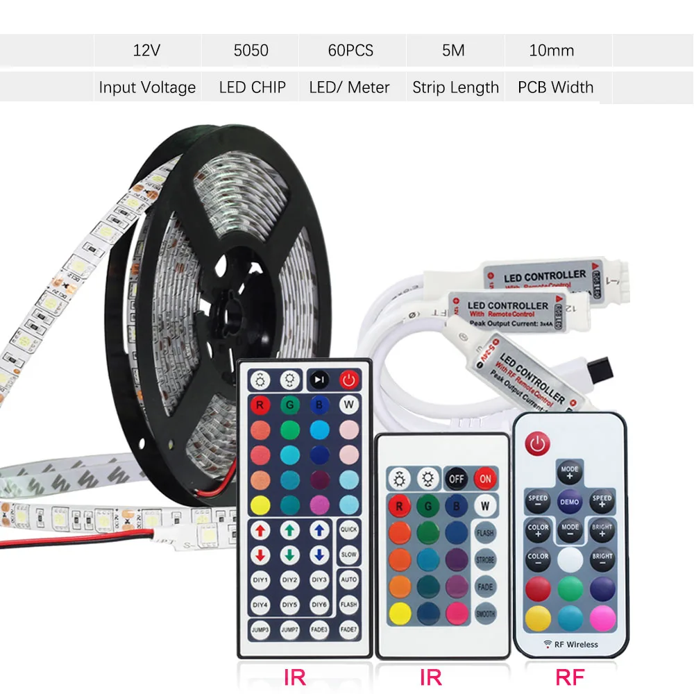 5050 RGB Светодиодная лента светодиодная Диодная 220 В водонепроницаемый 60