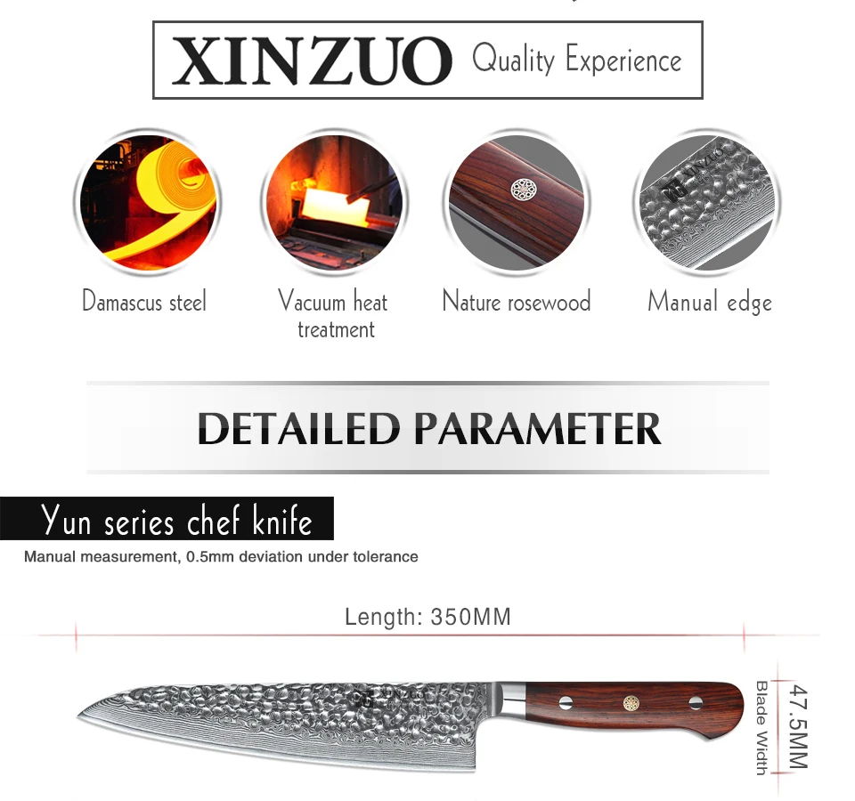 XINZUO 8," дюймовый нож шеф-повара 67 слоев дамасской нержавеющей стали Острый кухонный Newarrive Santoku VG10 Gyuto ножи Палисандр Ручка