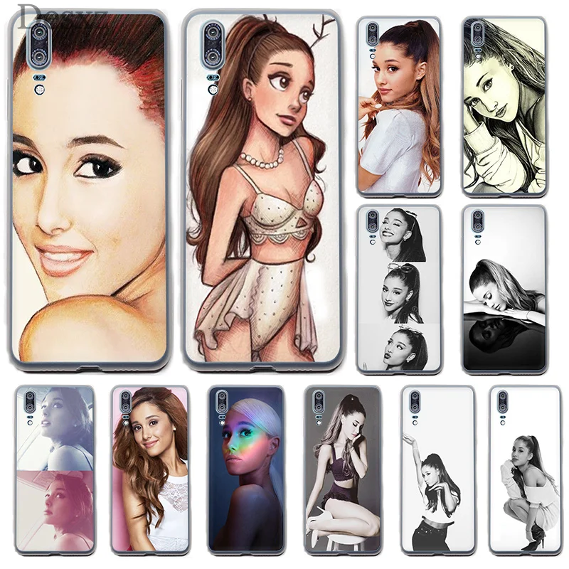 Чехол для телефона Ariana Grande Huawei P8 P9 P10 P20 Pro Lite 2015 2016 2017 Mini Plus Note 8 9 P Smart|Чехлы-накладки|