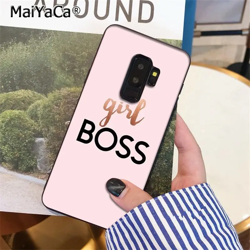 A13 Мягкий чехол для телефона MaiYaCa Girl Boss Like A Boss из ТПУ для samsung S9 S9 plus S5 S6 S6edge S6plus S7 S7edge S8 S8plus - Цвет: A13