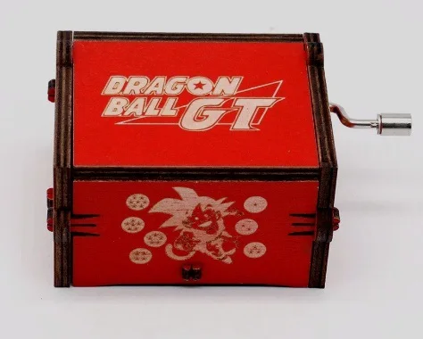 red Dragon ball Новая музыкальная шкатулка кривошипная резная деревянная музыкальная Драконий шар Z Игра престолов Сейлор Мун креативная фигурка игрушка для детей - Цвет: red Dragon ball