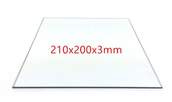 Печатная кровать из закаленного стекла для 3d-печати Reprap Prusa i3 210x200x3 мм 3D-принтер |