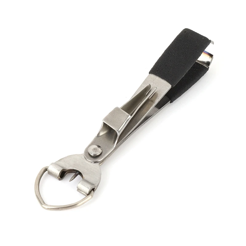 

3-in-1 Fishing Knot Tying Tool Metal Nail Knotter Line Cutter Pliers Retractable Keychain Multi-tool Fishing Accessories