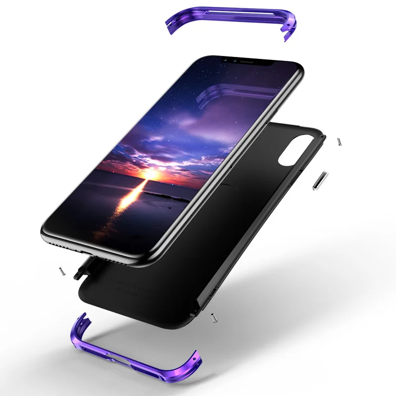 Жесткий ТПУ для iPhone X чехол 10 ультра тонкий Роскошный Матовый Броня