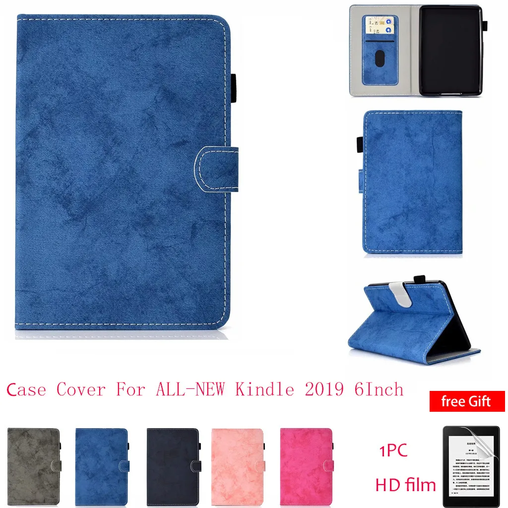Кожаный чехол для нового Kindle 10 го поколения 2019 тонкий умный из искусственной кожи
