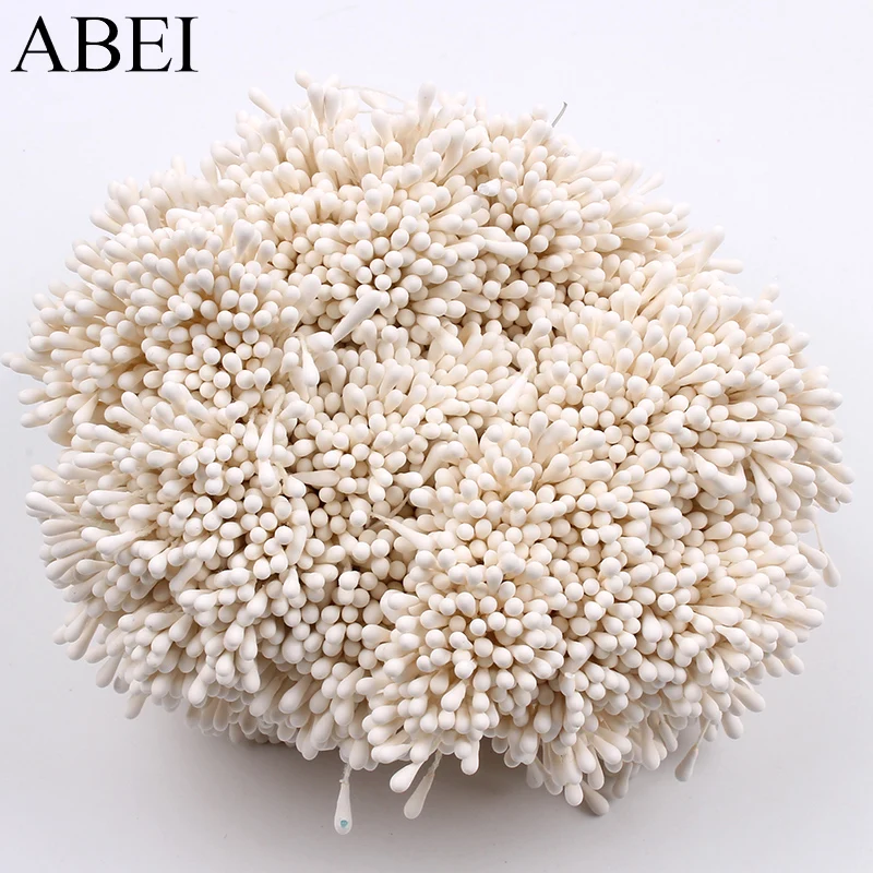 400pcs 2mm Matte Mini Flower Stamen Pistil Artificial Flowers Accessories DIY Wedding Cake Top Scrapbooking Cards Decoration | Дом и сад