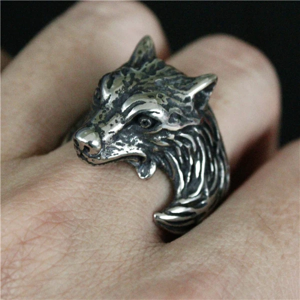 Новинка 2017 стильное кольцо с изображением волка из фильма 316L мужские и кольца