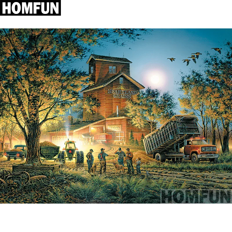 Алмазная живопись HOMFUN Bountiful Harvest алмазная вышивка с квадратными/круглыми