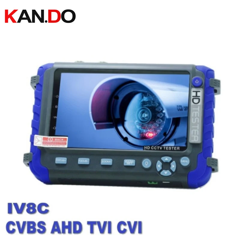 

Professional Testing Tool IV8C 5 Inch TFT LCD 5MP AHD TVI 4MP CVI CVBS CCTV Camera Tester Monitor Support PTZ UTP