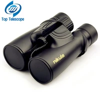 nikula 10x42 binoculars new professional nitrogen waterproof telescope powerful bak4 night vision hunting scope military compact