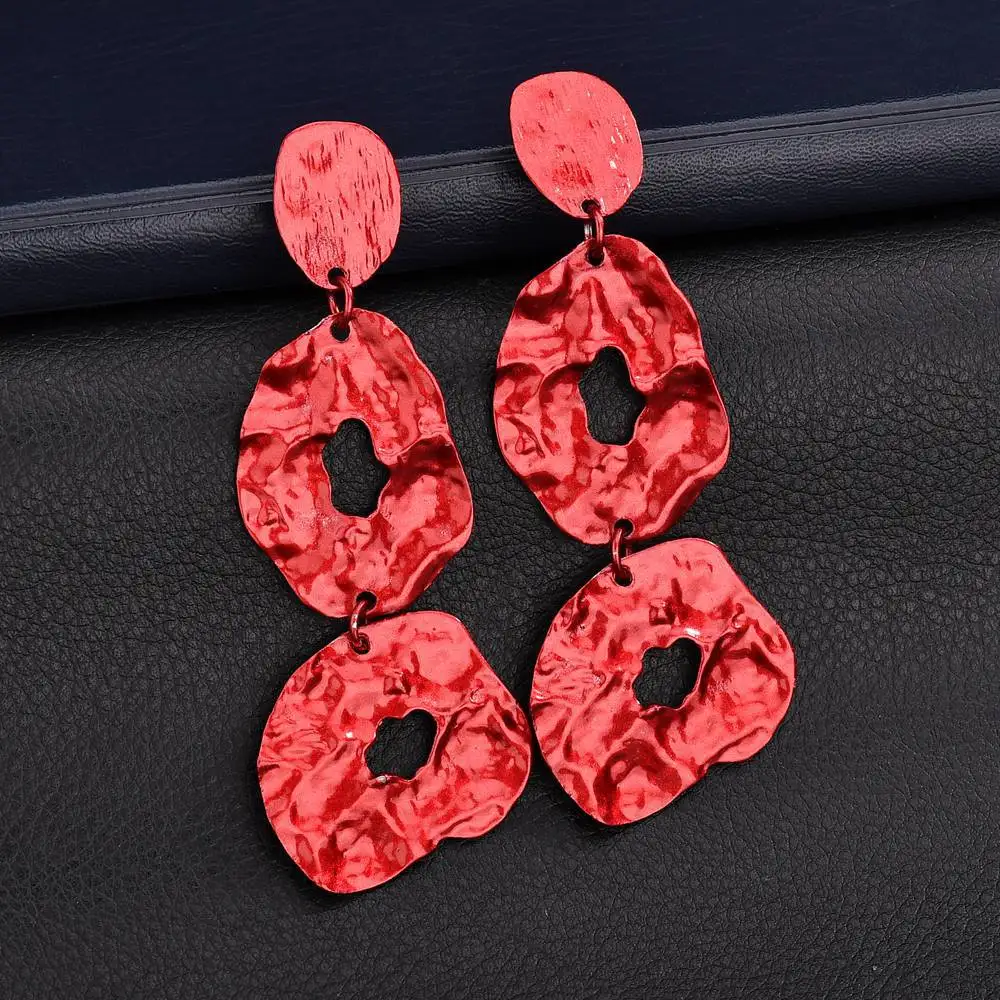 Женские сережки-гвоздики большие массивные сережки в стиле панк с тяжелым