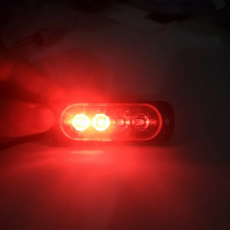 Новинка 1 шт. 4 мигающий светодиод Предупреждение светильник Strobe решетка огни бар