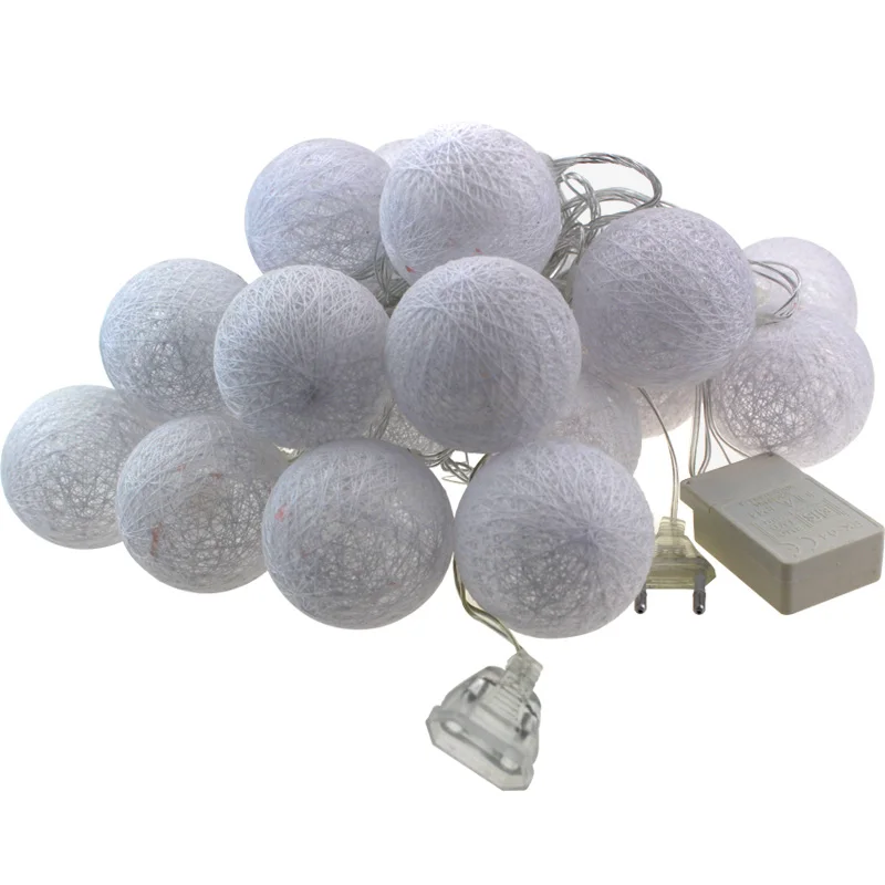 Hot sale 5M 20led LED Ball Christmas tree Lighting decoration 220V/110V With tail plug wedding garden pendant garland Timbo lamp | Освещение