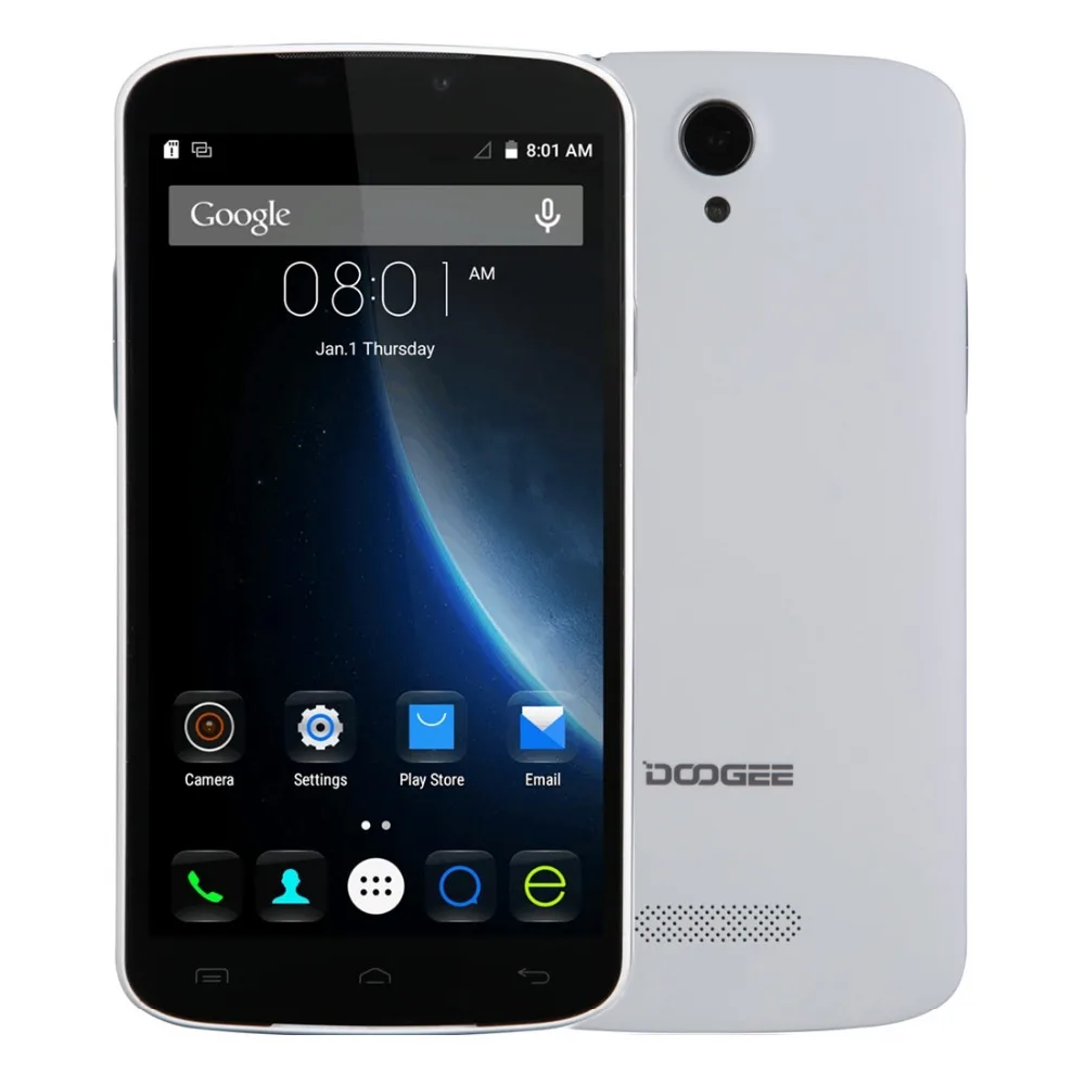 На складе DOOGEE X6S мобильные телефоны 4G LTE 5 дюйма HD 1 ГБ Оперативная память + 8