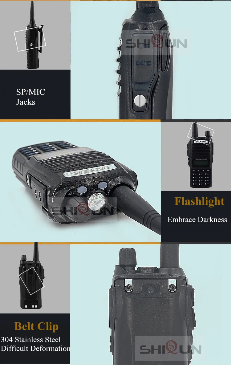 BaoFeng портативная рация UV-82 обновленная 8 Вт Baofeng UV 82 двойная PTT гарнитура микрофон рация 10 км Baofeng 8 Вт Радио baofeng uv 9r 5R