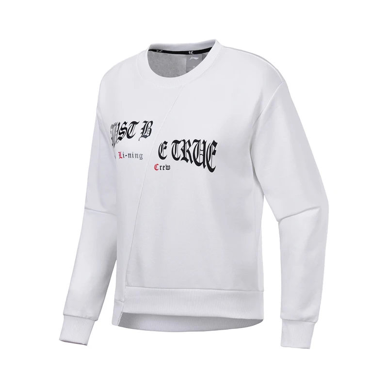 Женский трикотажный свитер Li Ning свободный с подкладкой для фитнеса и отдыха AWDN016