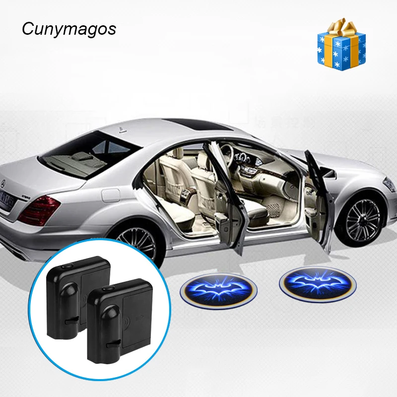 2 шт. Универсальный Беспроводной двери автомобиля Добро пожаловать Свет Логотип