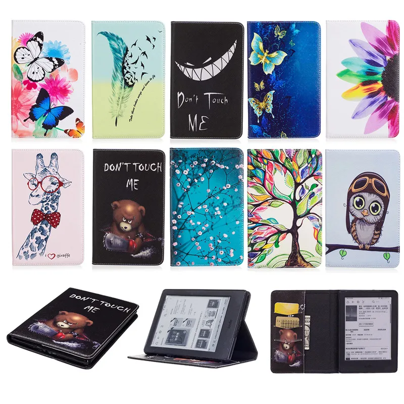 Модный чехол с рисунком для нового Kindle 2016 8 го поколения кошелек подставкой Amazon