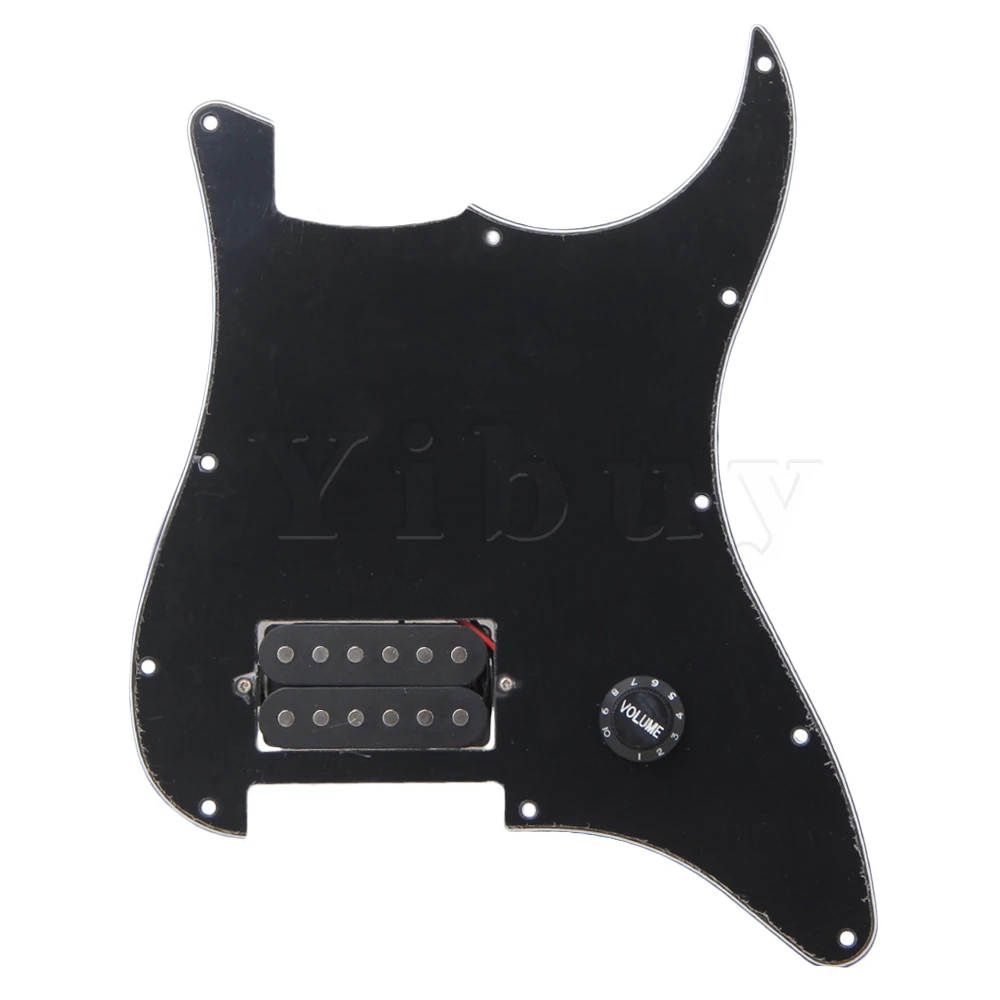 Yibuy Черный Предварительно проводной Штамп 1 Humbucker для электрогитары|Детали и