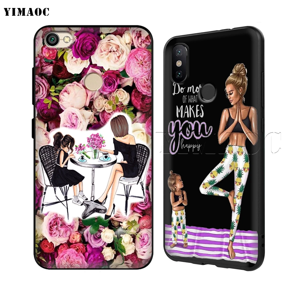 YIMAOC для мамы и ребенка, чехол для Xiaomi Redmi Note 4 4x 4a 5 5a 6 8 8A mi 9 10 8 Pro Plus