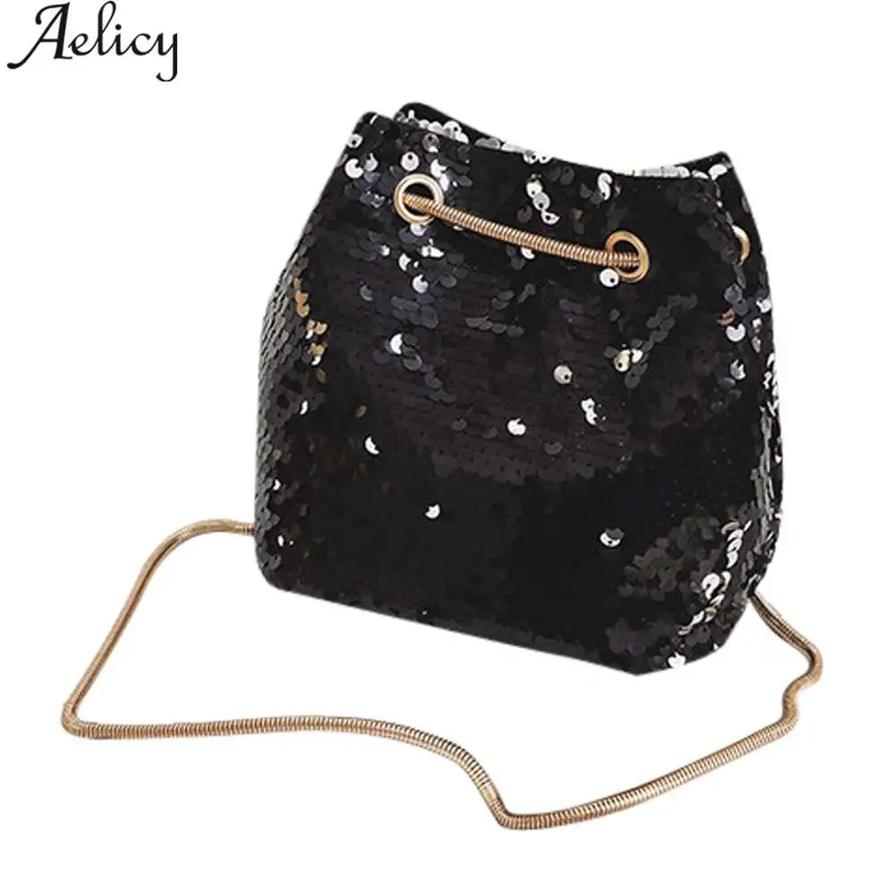Роскошная женская сумка Aelicy с блестками модный мессенджер на плечо