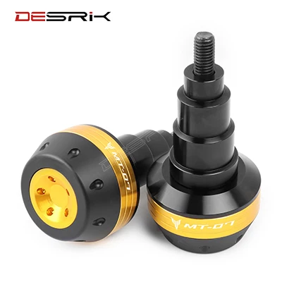 gold DESRIK для YAMAHA MT 07 MT-07- ЧПУ алюминиевая рама для мотоцикла ползунки двигателя крушение защита от падения крышка аксессуары - Цвет: gold
