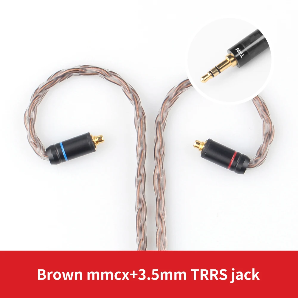 3.5mm plug with MMCX FDBRO Новые 16 Core посеребренный кабель 3,5/2,5/разъем MMCX/2Pin соединительный кабель с разъемом кабеля для лампа указателя V80 AS10 BA10 nicehck M6 HK6 HK8 NK10 - Цвет: 3.5mm plug with MMCX