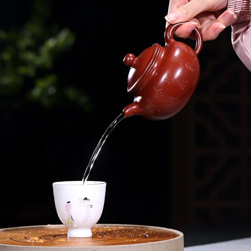 Пурпурный песок сырая Шахта Dahongpao Lianzi горшок Национальный рабочий фанат Zehong