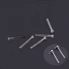 Пластиковые штифты для сережек-гвоздиков, прозрачные, с защитой от аллергии, 30 шт.