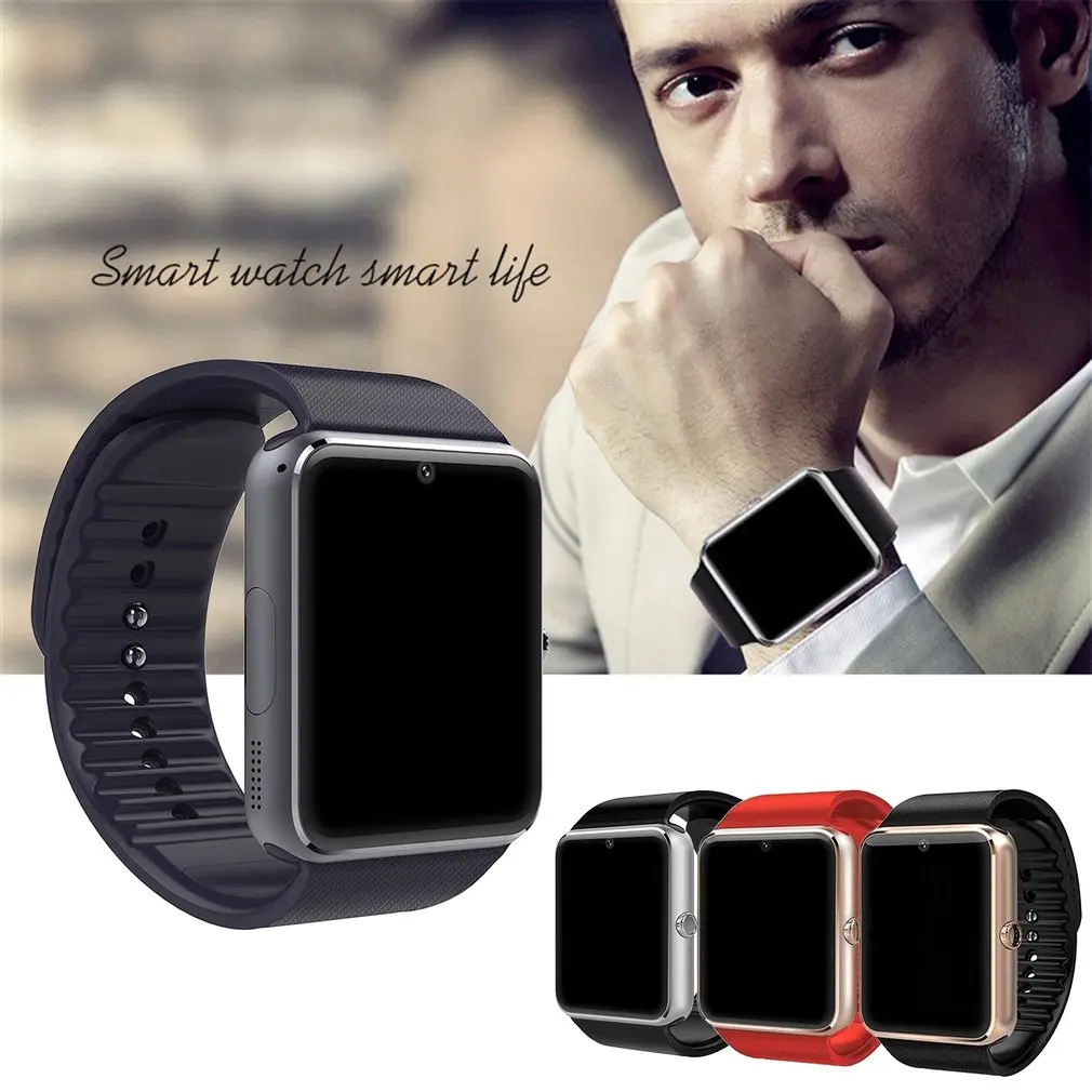 GT08 Bluetooth Смарт часы с сенсорным экраном большой аккумулятор поддержка TF sim карты