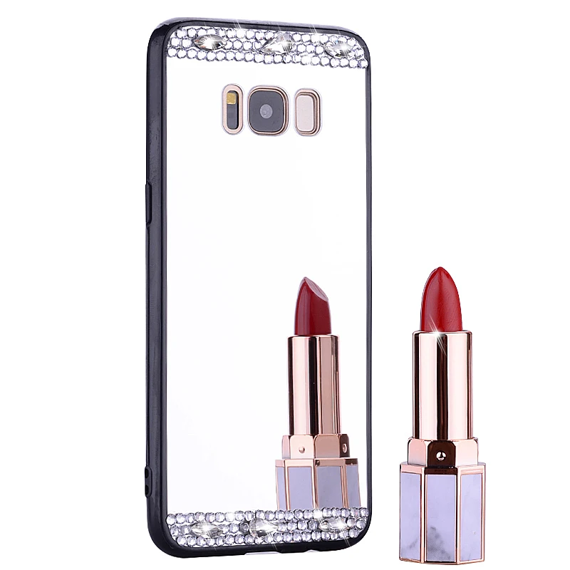 Чехол для телефона Samsung Galaxy S8 S9 S10 S10e A6 Plus A8 2018 A5 A7 2017 зеркальный блестящий чехол |
