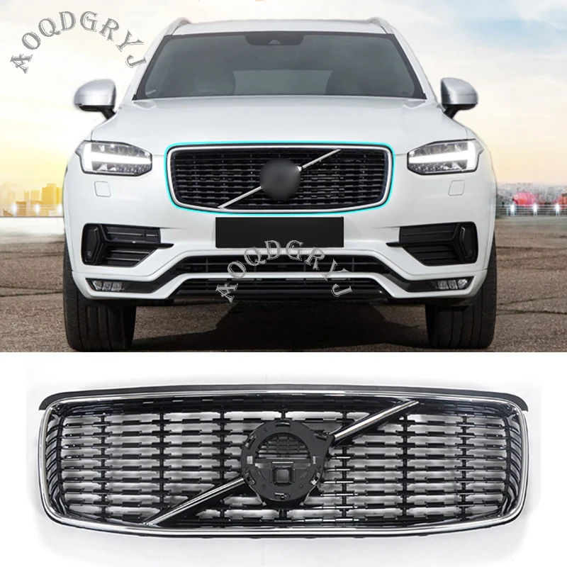 Автомобильный Стайлинг для volvo XC90 2015 2019 спортивный стиль передний бампер решетка