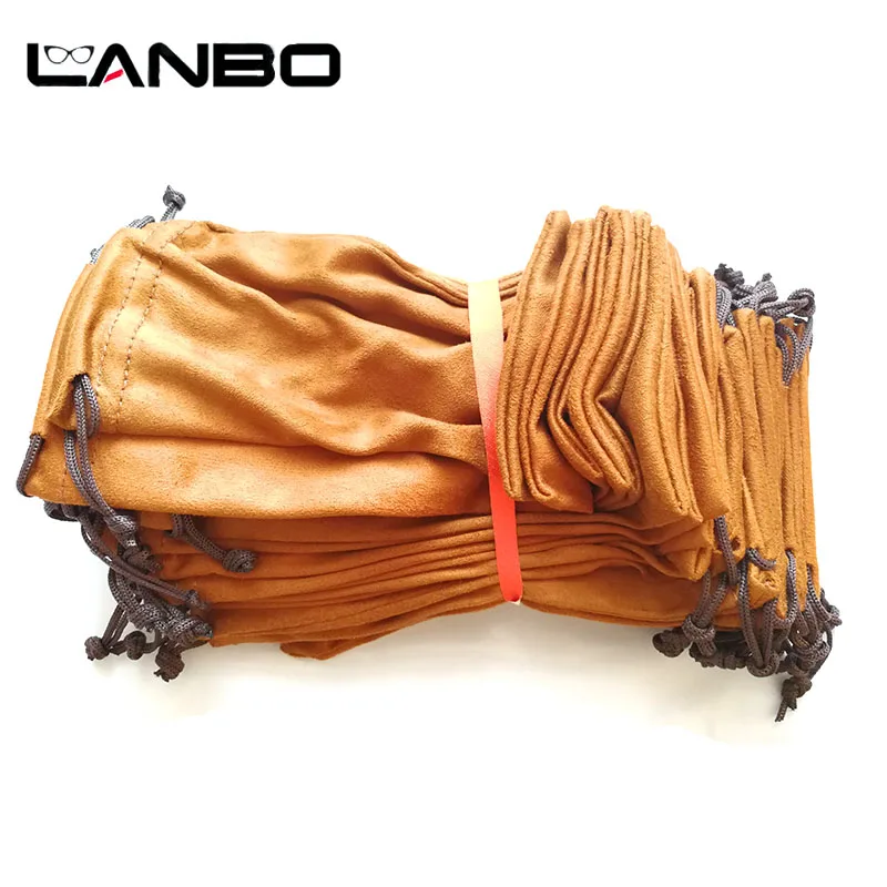 LANBO 100 шт. 18*9 5 см сумка для очков Чехол мягкие очки Charpie тканевая оптовая продажа
