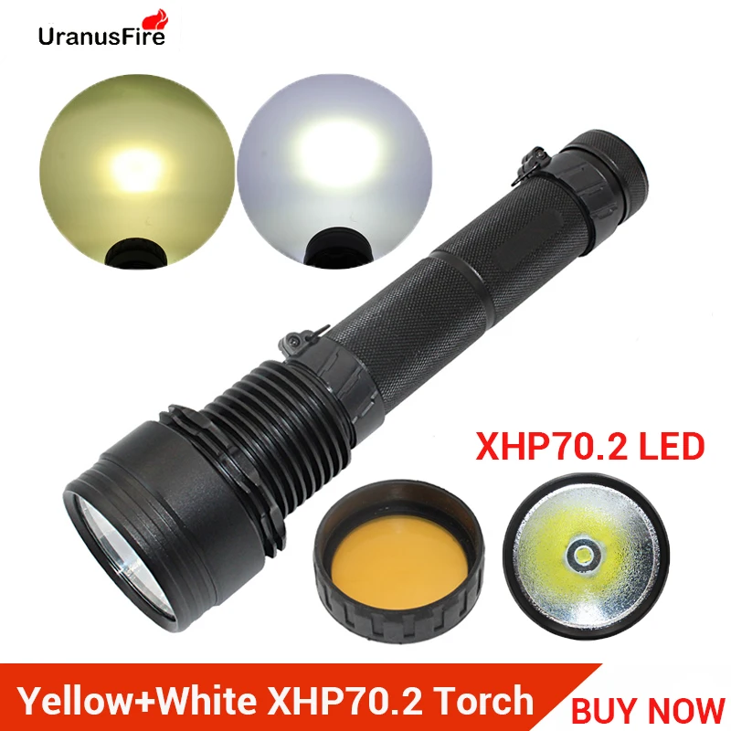 5000 Lumens LED Flashlight waterproof Searchlight with 6600mAh Battery Rechargeable Tactical Flashlight XHP70.2 LED Torch Light