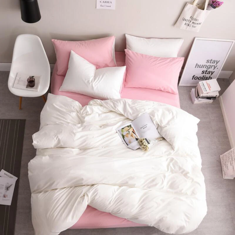 

4pcs/Set Bedding Sets Home Textile 1.5m 1.8m 2m Bed Linens Bed Set Duvet Cover Bed Sheet bedspread Pillowcase