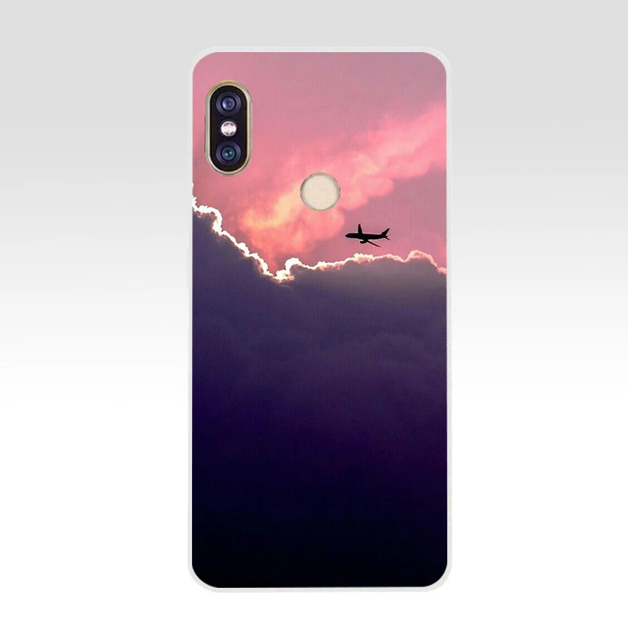 38AQ clouds on blue sky Soft Silicone Tpu Cover phone Case for xiaomi redmi 6 pro note 5 plus 4 4x mi 8 | Мобильные телефоны и