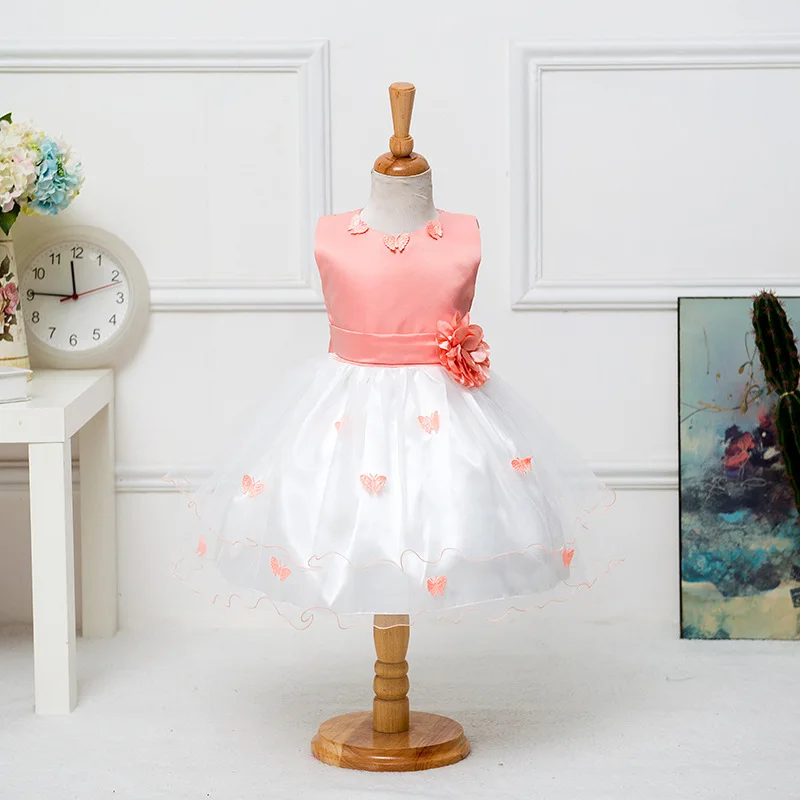 Детей платья Детские для Девочек бабочка лепестки платье принцессы оптовая