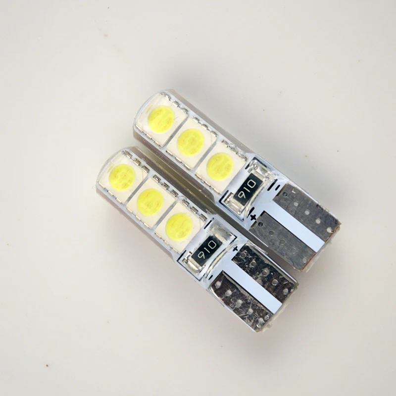 Flytop T10 194 W5W 6SMD 5050 силиконовая оболочка светодиодные лампы Canbus автомобильные LED 1