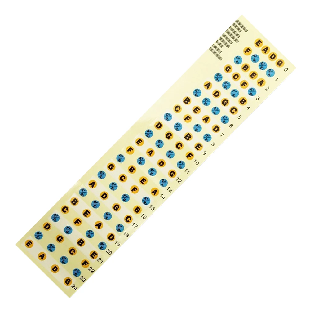 

Guitar Fretboard Note Decals Fingerboard Frets Map Sticker for Beginner Learner Practice Fit 4 Strings Bass Guitar