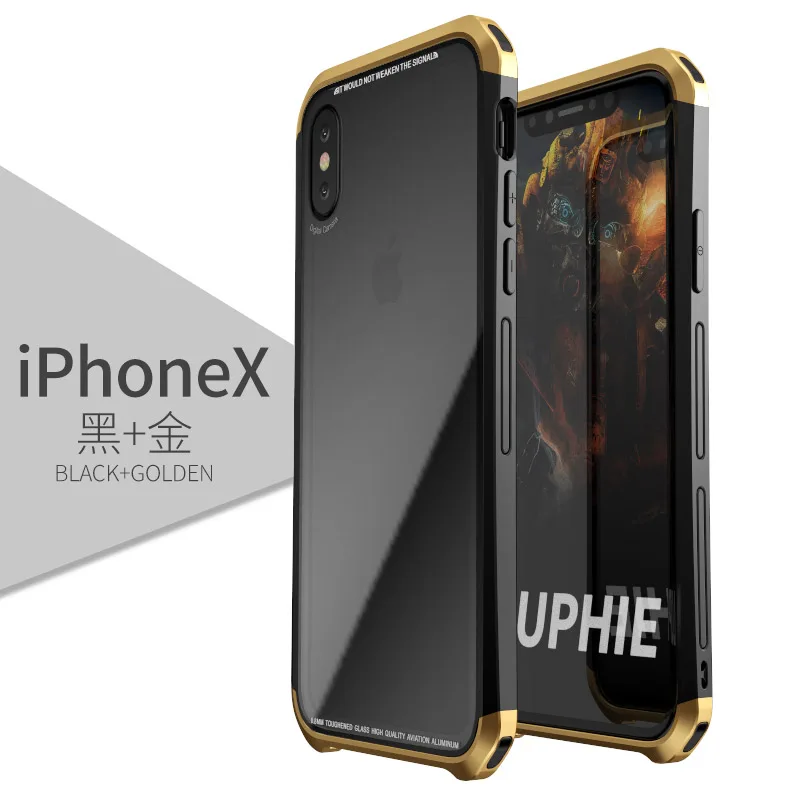 Чехол для iphone XS max, Роскошные Металлические прозрачные чехлы для Apple iphone X XS max XR 10, защитный чехол для телефона - Цвет: Black Gold
