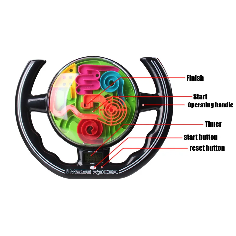 3D steering wheel maze ball a handle music toy can exercise children's intelligence and endurance. It's fun to inspire children |