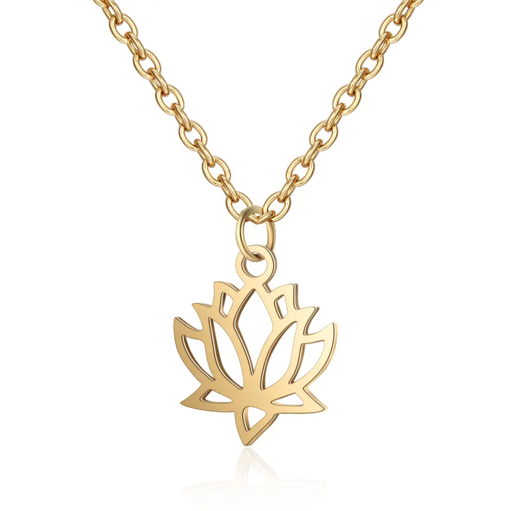 Нержавеющая сталь Йога OM Lotus очаровательные ожерелья для женщин Дерево жизни Ловец снов изысканные украшения Прямая поставка